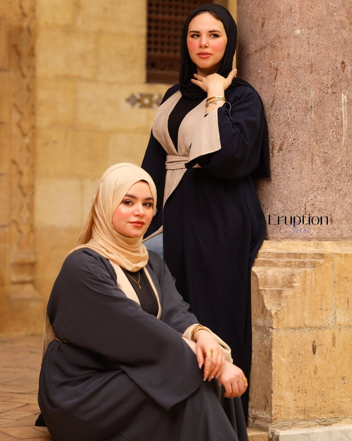 عباية دوبل فيس كحلي - Eruption Store