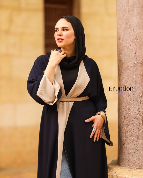 عباية دوبل فيس كحلي - Eruption Store