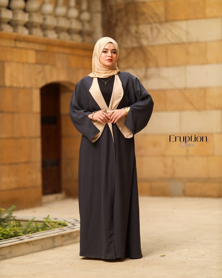 عباية دوبل فيس رمادي - Eruption Store