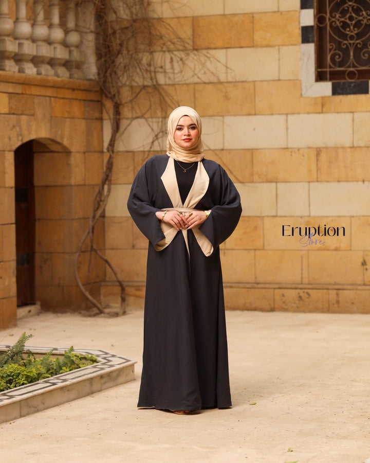 عباية دوبل فيس رمادي - Eruption Store