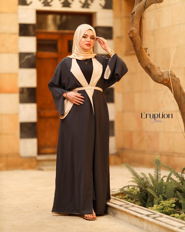عباية دوبل فيس رمادي - Eruption Store
