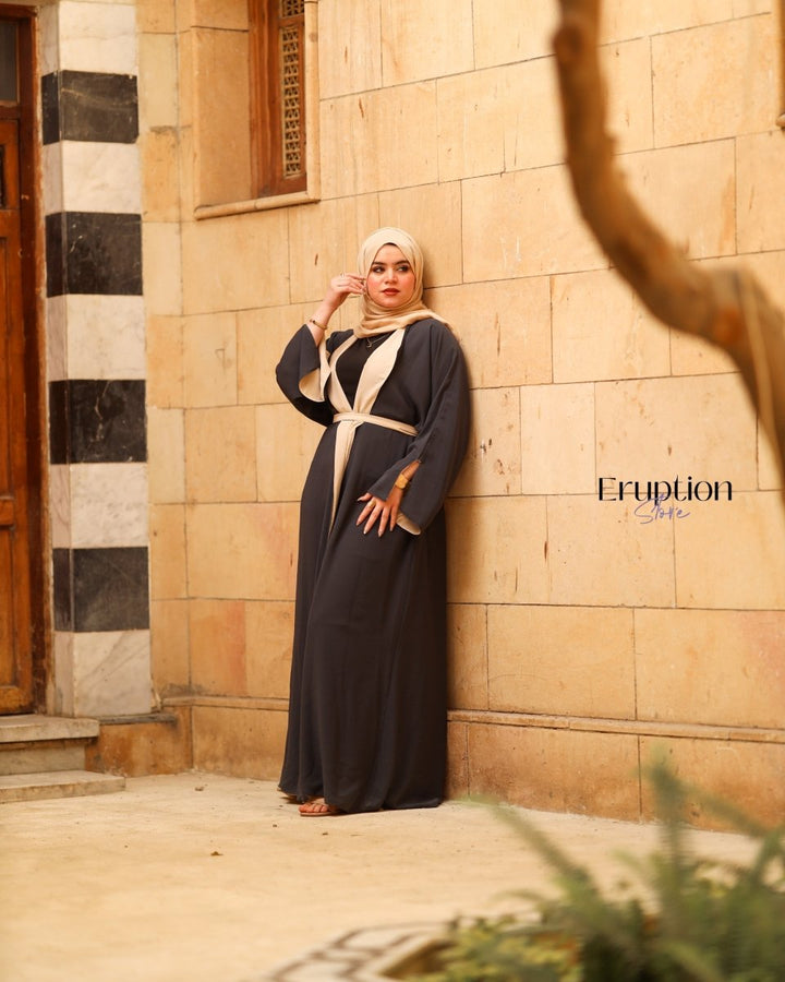 عباية دوبل فيس رمادي - Eruption Store