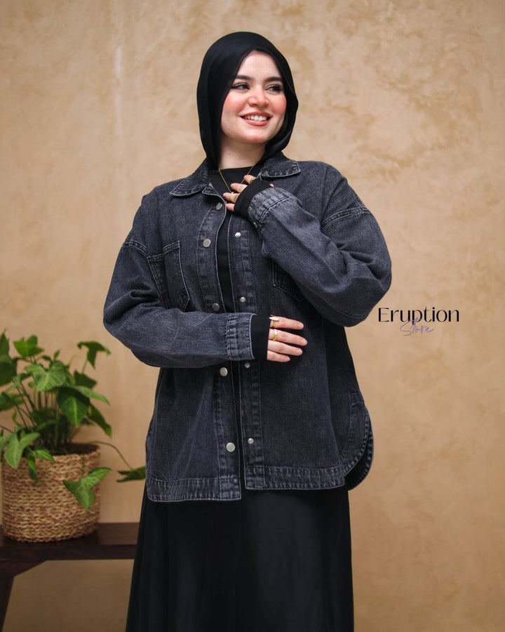 جاكيت جينز تلجي - Eruption Store