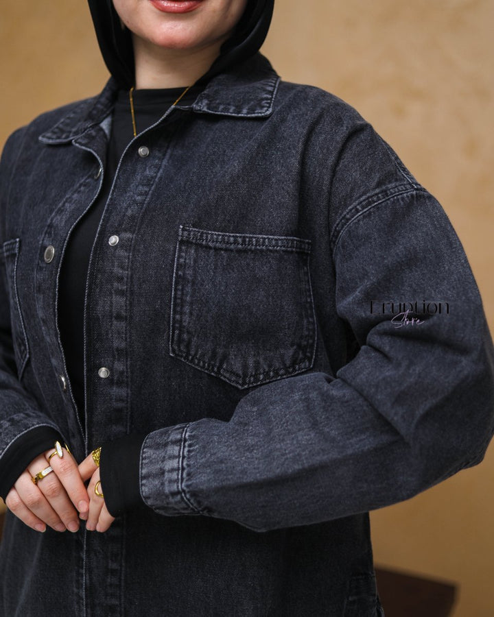 جاكيت جينز تلجي - Eruption Store